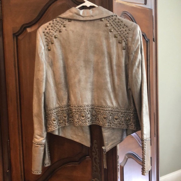 Doubled Ranch studded leather jacket - Picture 4 of 5